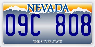 NV license plate 09C808