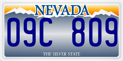 NV license plate 09C809