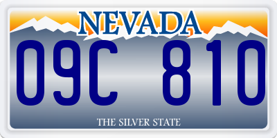 NV license plate 09C810