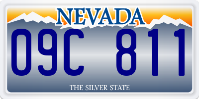 NV license plate 09C811