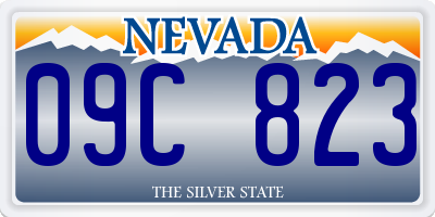 NV license plate 09C823