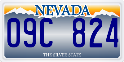 NV license plate 09C824
