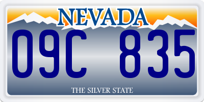 NV license plate 09C835