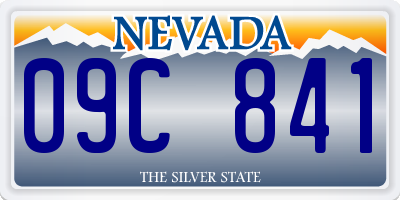 NV license plate 09C841