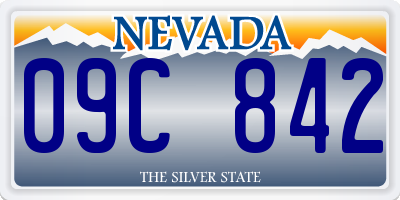 NV license plate 09C842