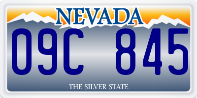 NV license plate 09C845