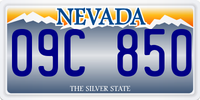 NV license plate 09C850