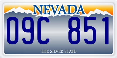 NV license plate 09C851