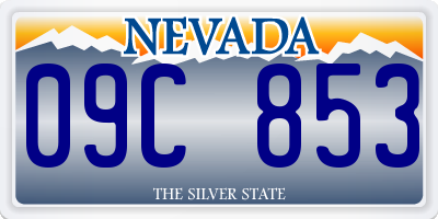 NV license plate 09C853