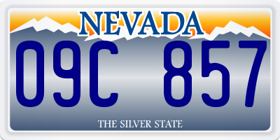 NV license plate 09C857