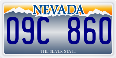 NV license plate 09C860