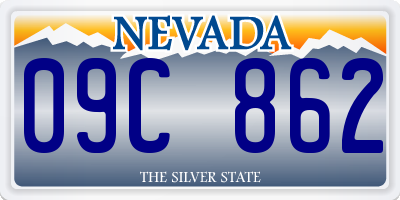 NV license plate 09C862