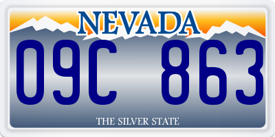 NV license plate 09C863