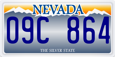 NV license plate 09C864