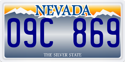 NV license plate 09C869