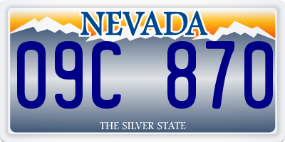 NV license plate 09C870