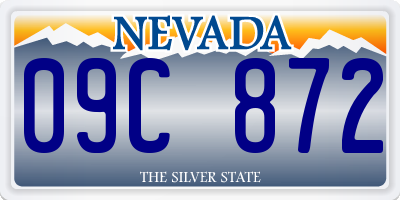 NV license plate 09C872