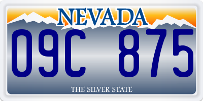 NV license plate 09C875