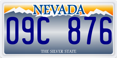 NV license plate 09C876