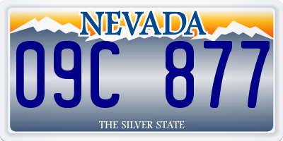 NV license plate 09C877