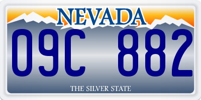 NV license plate 09C882