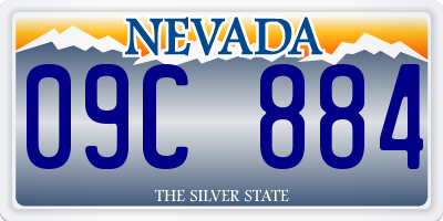 NV license plate 09C884