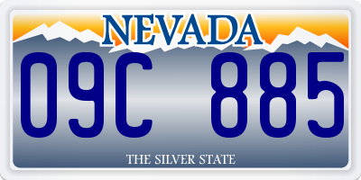 NV license plate 09C885