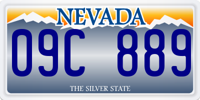 NV license plate 09C889