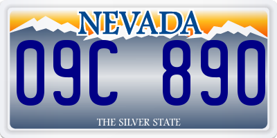 NV license plate 09C890