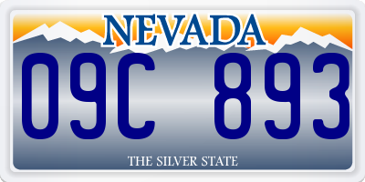 NV license plate 09C893