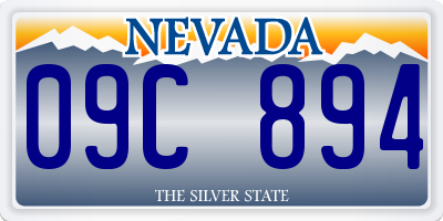 NV license plate 09C894