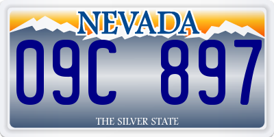 NV license plate 09C897