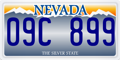 NV license plate 09C899