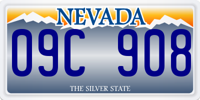 NV license plate 09C908