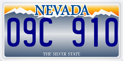 NV license plate 09C910