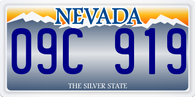 NV license plate 09C919