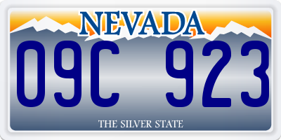 NV license plate 09C923