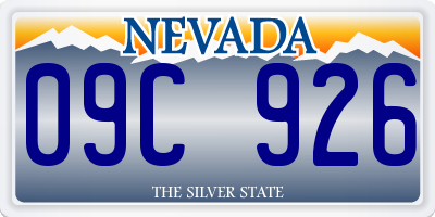 NV license plate 09C926