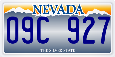 NV license plate 09C927