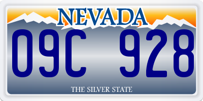 NV license plate 09C928