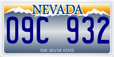 NV license plate 09C932