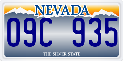 NV license plate 09C935