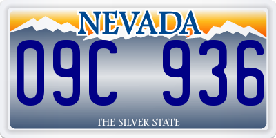 NV license plate 09C936