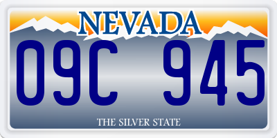 NV license plate 09C945