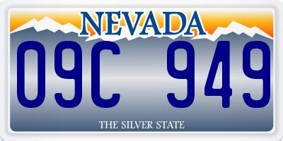 NV license plate 09C949