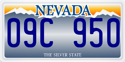 NV license plate 09C950