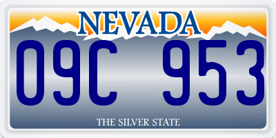 NV license plate 09C953