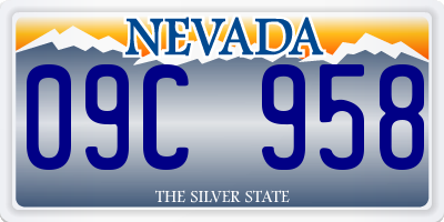 NV license plate 09C958