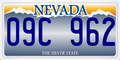NV license plate 09C962