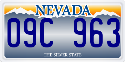 NV license plate 09C963